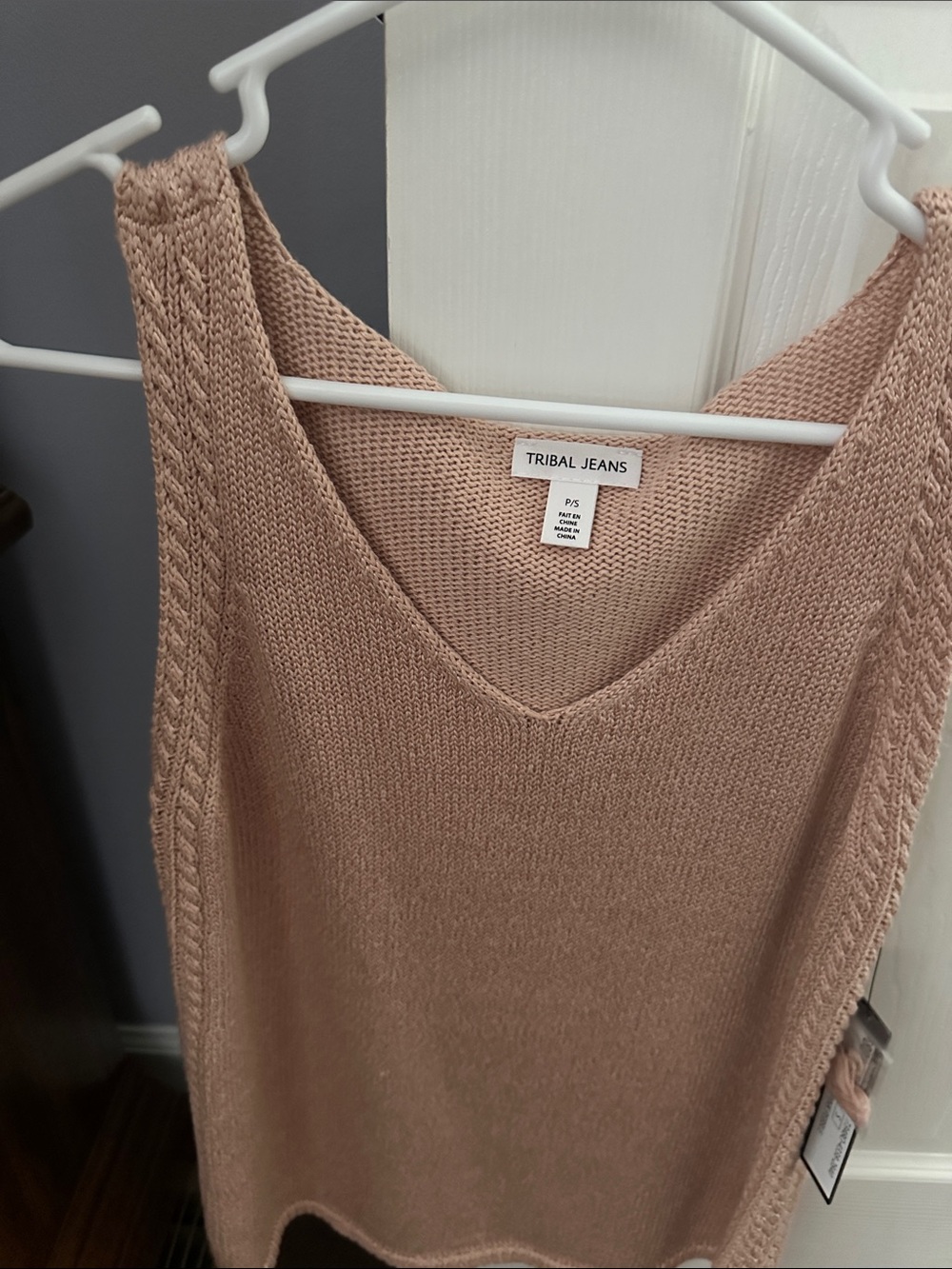 Tribal Blush V-Neck Knit Tank